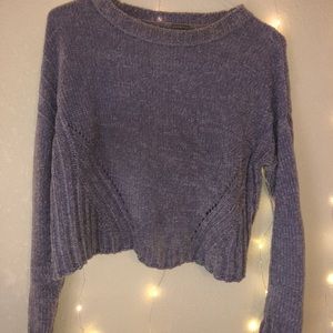 Super soft fuzzy cropped sweater